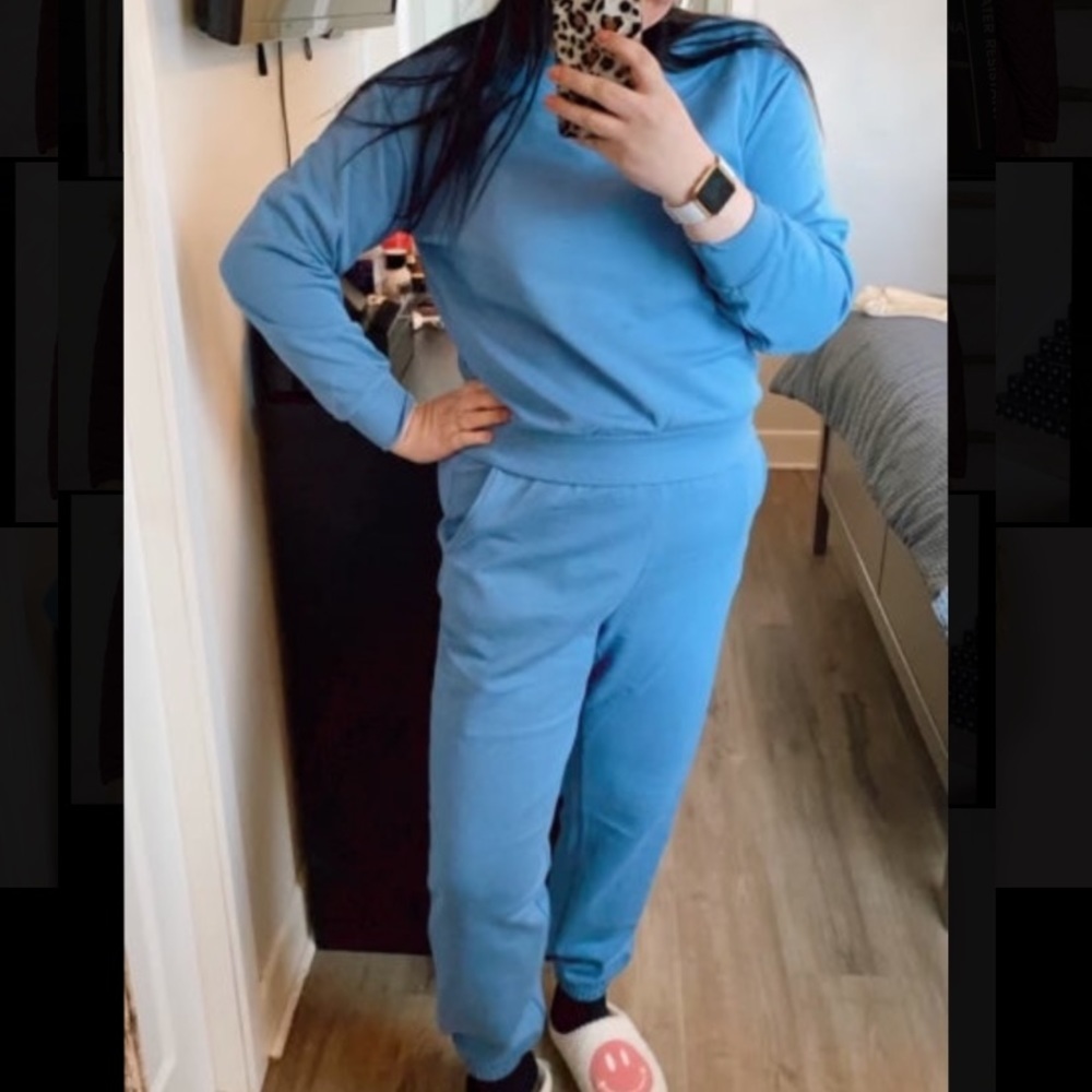Cadet Blue Jogger Lounhge set!